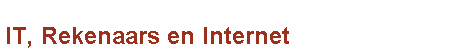 IT, Rekenaars en Internet