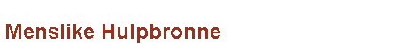 Menslike Hulpbronne
