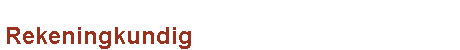 Rekeningkundig