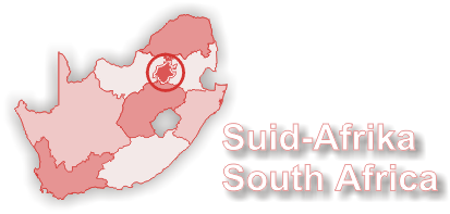 Map of South Africa with Gauteng
