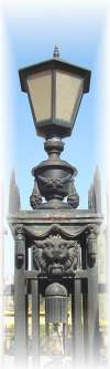 Lamp and gate pillar at SA Mint