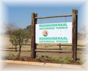 Entrance to Rooihuiskraal Terrain