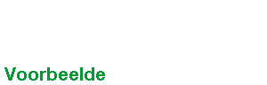 Voorbeelde